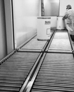 gravitational conveyor